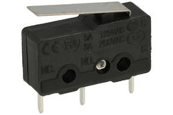 Microswitch; SS0501P; lever; 16mm; 1NO+1NC common pin; snap action; trough hole; 3A; 250V; Highly; RoHS