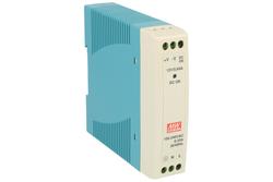 Power Supply; DIN Rail; MDR-10-12; 12V DC; 840mA; 10W; LED indicator; Mean Well