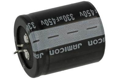 Capacitor; electrolytic; SNAP-IN; 330uF; 450V; HS; HSW331M2WP45M; 20%; fi 35x40mm; 10mm; through-hole (THT); bulk; -40...+105°C; 2000h; Jamicon; RoHS