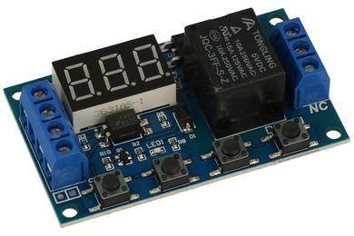 Moduł rozszerzeniowy; przekaźnik czasowy; A-RT-0.1-999; 6÷30V; 10A; 250V; kontrolka LED; 0,1sek÷999min; śrubowy; microUSB