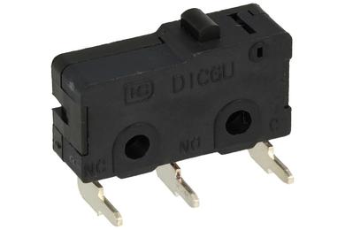 Microswitch; SM03-00D-115G-G; without lever; 0mm; 1NO+1NC common pin; snap action; angled 90°; trough hole; 3A; 250V; RoHS