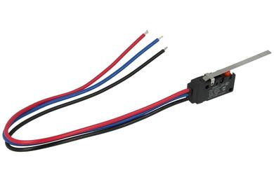 Microswitch; WS4; lever; 59,4mm; 1NO+1NC common pin; snap action; with 30cm cable; 5A; 250V; IP67; RoHS