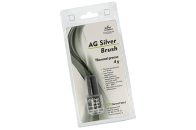 Paste; thermally conductive; Silver Brush/4g; 4g; paste; bottle; AG Termopasty; 3,8W/mK