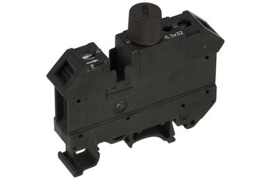 Fuse socket; UK10-DREHSI; diam.6,3x32mm; DIN rail mounted; 10A; 250V AC; Phoenix Contact; RoHS