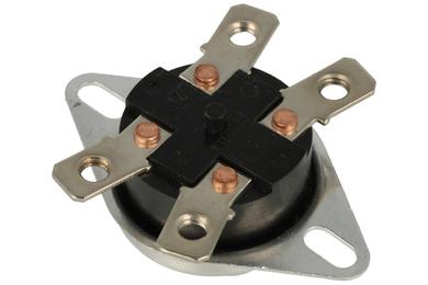 Thermostat; bimetallic with reset; 2 ways; KSD302S-90; 2NC; 90°C; 30A; 250V AC; 6,3mm vertical connectors; bakelite; Bochen; RoHS