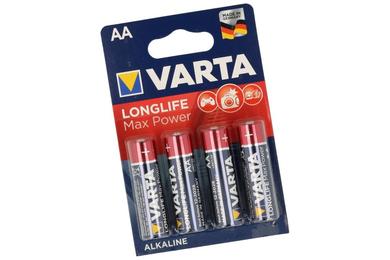 Bateria; alkaliczna; LR06 AA Max Power; 1,5V; blister; fi 14,5x49,2mm; VARTA; R6 AA