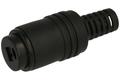 Socket; loudspeaker; GDIN2p; 2 ways; straight; for cable; black; screw