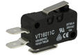 Microswitch; VT1601-1C; lever; 14mm; 1NO+1NC common pin; snap action; conectors 6,3mm; 16A; 250V; Highly; RoHS