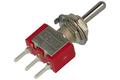 Switch; toggle; T80-8014-T1-B1-M2; 3*1; ON-OFF-ON; 1 way; 3 positions; bistable; panel mounting; through hole; 2A; 250V AC; red; 13mm; Highly; RoHS