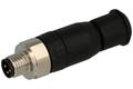 Plug; 42-00009; M8-3p; 3 ways; straight; screw; 0,5mm2; 4-5,5mm; for cable; black; IP67; 4A; 60V; Conec; RoHS