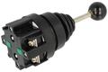 Switch; joystick; YM-11/2T; ON-OFF-ON; 3 positions; bistable; panel mounting; screw; 10A; 250V AC; 2 ways; 30mm; 40mm; YUMO; RoHS