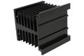 Heatsink; DY-MXo; for 3-phase SSR; for 1 phase SSR; with holes; blackened; 1K/W; 100mm; 85mm; 96mm
