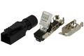 Connector; RJ45 8p4c; 09451511120; 4 ways; polyamide (PA); straight; for cable; transmision category-5; black; Harting; RoHS