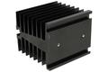 Heatsink; for 1 phase SSR; with holes; SSRTH-82W; blackened; 1,1K/W; 82mm; 70mm; 80mm