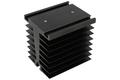 Heatsink; for 1 phase SSR; with holes; SSRTH-82W; blackened; 1,1K/W; 82mm; 70mm; 80mm