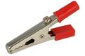 Crocodile clip; 27.719.1; red; 53,5mm; pluggable (4mm banana socket); nickel plated steel; Amass; RoHS