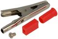 Crocodile clip; 27.719.1; red; 53,5mm; pluggable (4mm banana socket); nickel plated steel; Amass; RoHS