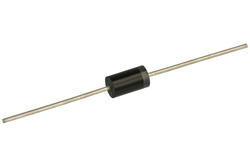 Diode; rectifier; 1N5408; 3A; 1000V; DO27; through hole (THT); bulk; RoHS