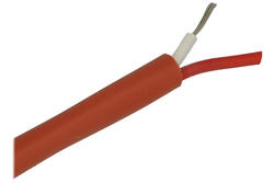 Przewód; silikonowy; FG4OG4/2 CC; 2x0,35mm2; linka; Cu; czerwony; okrągły; silikon; 4,7mm; 300/500V; BLF; RoHS