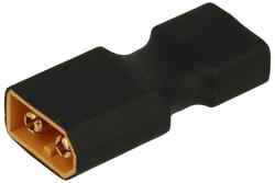 Adapter wtyk / gniazdo; zasilające DC; gniazdo DEAN-T; wtyk XT60; A-XT60P/DEAN-T.S; 2 tory; proste; czarny; czerwony; żółty; 60A; 500V; poliamid (PA)