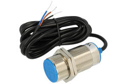 Sensor; inductive; LM30-3010NB; NPN; NC; 10mm; 6÷36V; DC; 200mA; cylindrical metal; fi 30mm; 60mm; flush type; with 2m cable; YUMO; RoHS