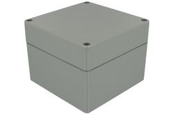 Enclosure; multipurpose; G387-IP67; ABS; 120mm; 120mm; 90mm; IP67; dark gray; wiith cast gasket; with brass bushing; Gainta; RoHS