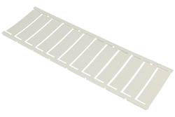 Marking labels; for DIN rail terminal blocks; TM27W 1kpl=120szt; white; Dinkle; RoHS