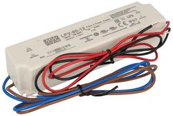 Power Supply; for LEDs; LPV-60-12; 12V DC; 5A; 60W; constant voltage design; IP66; Mean Well