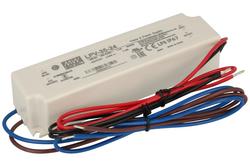 Power Supply; for LEDs; LPV-35-24; 24V DC; 1,5A; 36W; constant voltage design; IP66; Mean Well