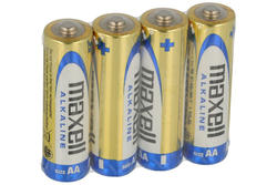 Bateria; alkaliczna; LR06 AA; 1,5V; foliopak; fi 14,5x50,5mm; MAXELL; R6 AA