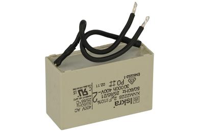 Capacitor; motor; 2uF; 400V; KNM2228; 15x25x40mm; with cables; Iskra