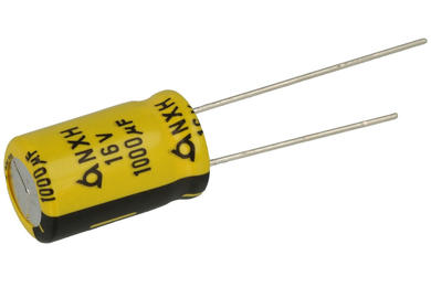 Kondensator; niskoimpedancyjny; elektrolityczny; 1000uF; 16V; NXH16VB1000M; fi 10x16mm; 5mm; przewlekany (THT); luzem; Samyoung; RoHS