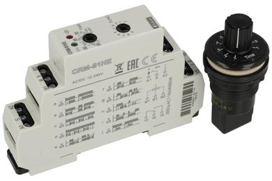 Relay; time; CRM-91HE/UNI; 12÷240V; AC; DC; multi function; DPDT; 16A; 250V AC; 16V DC; 10A; DIN rail type; Elko; RoHS