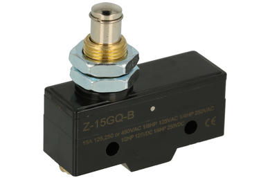 Microswitch; Z-15GQ-B; pin plunger; 21,8mm; 1NO+1NC common pin; snap action; screw; 15A; 250V; Howo