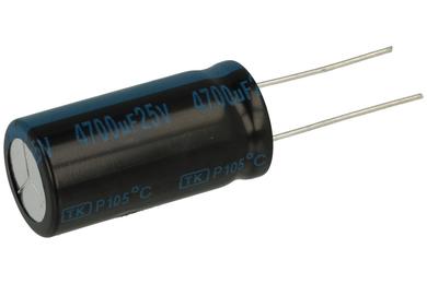 Capacitor; electrolytic; 4700uF; 25V; TK; TKP472M1EK32M; fi 16x32mm; 7,5mm; through-hole (THT); tape; Jamicon; RoHS