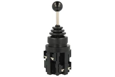 Switch; joystick; YM-22/4T; 2xON-OFF-2xON; 5 positions; bistable; panel mounting; screw; 10A; 250V AC; 4 ways; 30mm; 60mm; YUMO; RoHS