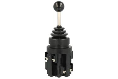 Switch; joystick; YM-22/4T; 2xON-OFF-2xON; 5 positions; bistable; panel mounting; screw; 10A; 250V AC; 4 ways; 30mm; 60mm; Yumo; RoHS