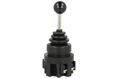 Switch; joystick; YM-11/2T; ON-OFF-ON; 3 positions; bistable; panel mounting; screw; 10A; 250V AC; 2 ways; 30mm; 40mm; YUMO; RoHS