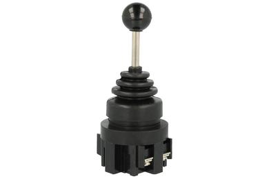 Przełącznik; joystick; YM-11/2T; ON-OFF-ON; 3 pozycje; bistabilny; na panel; śrubowe; 10A; 250V AC; 2 tory; 30mm; 40mm; Yumo; RoHS