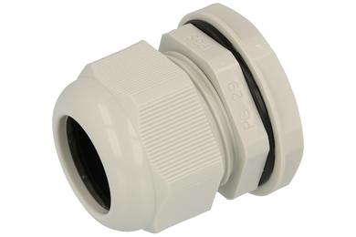 Cable gland; PG29; polyamide; IP68; light gray; PG29; 18÷25mm; 37,0mm; with PG type thread; KSS Wiring; RoHS