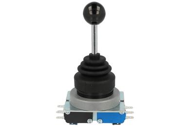 Switch; joystick; CMRS-304-2-11,11,11,11; 4x[OFF-(ON)]; 5 positions; momentary; panel mounting; 4,8x0,8mm connectors; 6A; 250V AC; 4 ways; 30mm; 25mm; Greegoo; RoHS