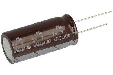 Kondensator; elektrolityczny; 3900uF; 35V; NREHL392M35V15X40; fi 18x40mm; 7,5mm; przewlekany (THT); luzem; Nichicon; RoHS