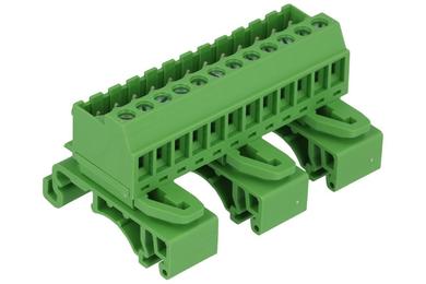 Connector; DIN rail mounted; pluggable r=5,08mm; 2EHDRD-12P; green; screw; 0,5÷2,5mm2; 12A; 300V; 12 ways; Dinkle; RoHS