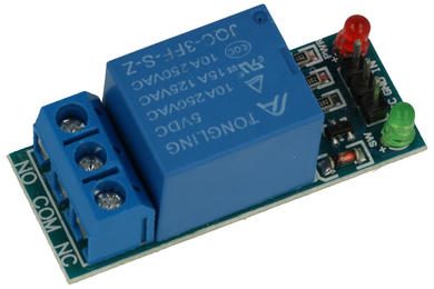 Extension module; relay; A-MP1-5V; 5V; 10A; 250V; 30V; 1- channel; relay JQC-3FF-S-Z; relay SRD-05VDC-SL-C; pin strips; screw