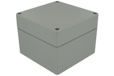 Enclosure; multipurpose; G387-IP67; ABS; 120mm; 120mm; 90mm; IP67; dark gray; wiith cast gasket; with brass bushing; Gainta; RoHS