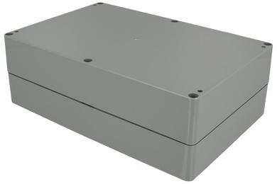 Enclosure; multipurpose; G353-IP67; ABS; 222mm; 146mm; 75mm; IP67; dark gray; wiith cast gasket; with brass bushing; Gainta; RoHS