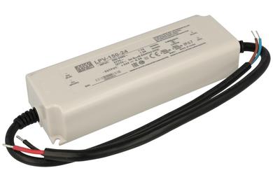Power Supply; for LEDs; LPV-150-24; 24V DC; 6A; 151,2W; constant voltage design; IP67; Mean Well