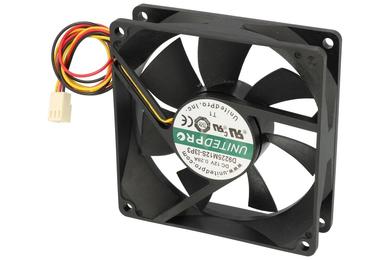 Fan; D9225M12S; 92x92x25mm; slide bearing; 12V; DC; 2,28W; 85,2m3/h; 29,98dB; 190mA; 2500RPM; 3 wires; United; RoHS; 9÷15V