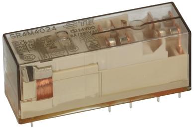 Przekaźnik; elektromagnetyczny miniaturowy; 4-1415053-1; 24V; DC; 3NO + 1NC; 8A; 250V AC; 30V DC; do druku (PCB); TE Conectivity; RoHS