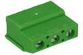 Terminal block; LE-3 AK710; 3 ways; R=7,50mm; 19mm; 20A; 300V; through hole; straight; square hole; slot screw; screw; 0,2÷2,5mm2; green; PTR Messtechnik; RoHS